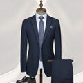 Wool Lapel Slimming Single-breasted Banquet Men's Suit Business Workwear Two-piece High-grade Groom's Suit Set