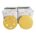3M236U Dry Sanding Paper 5 Inch 6 Hole Disc Self-adhesive Flocking Back Flocking Pneumatic Round Sanding Sandpaper