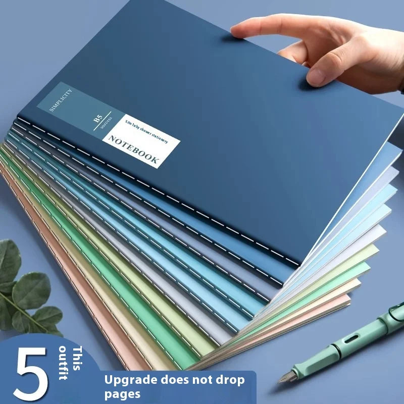Custom B5 Leather Journal Thick Lined 80 Pages Hardcover Notebook for Student School Office College Ruled Cahier Cuaderno