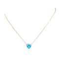 New Design Stainless Steel Heart Zircon Necklace 12 Months Birthstone Necklace for Women Gift Jewelry Wholesale