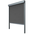 Outdoor Exterior Blinds Windproof PVC Fabric Electric Screen Adjustable Blinds Motorized Roller Waterproof Shades for Pergola