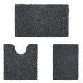 Ultra Soft Modern 100% Polyester Chenille 1-Piece Solid Color Bath Rug Set Anti-Slip Absorbent Thick Washable 3D Printed Adult