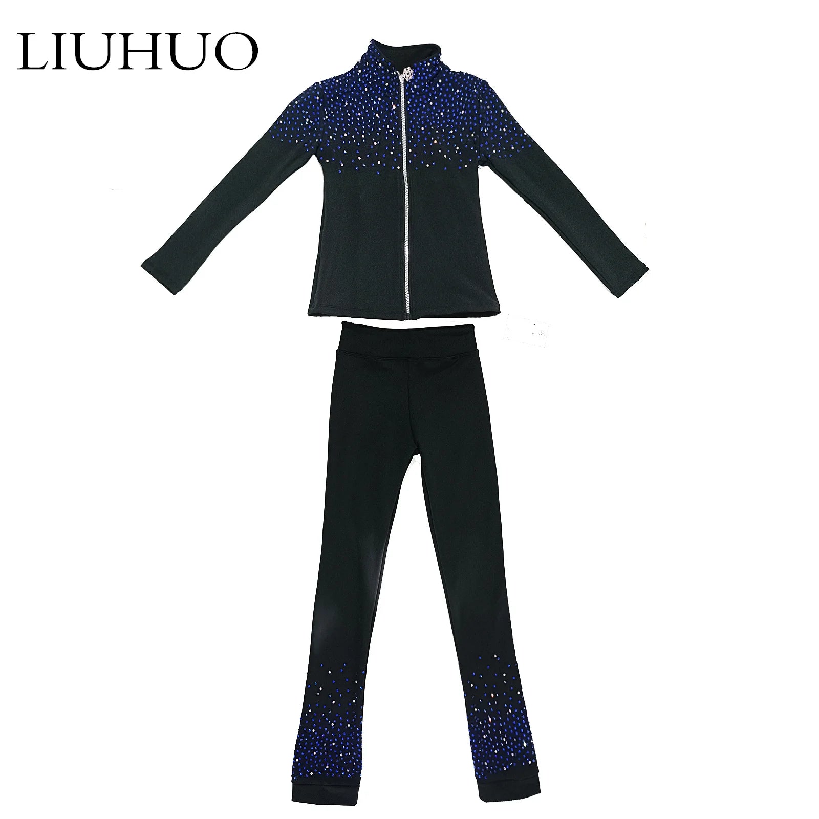 Wholesale Professional Adult Skating Pants and Jackets Fashion Performance Wear for Girls for Ballroom Training and Shows