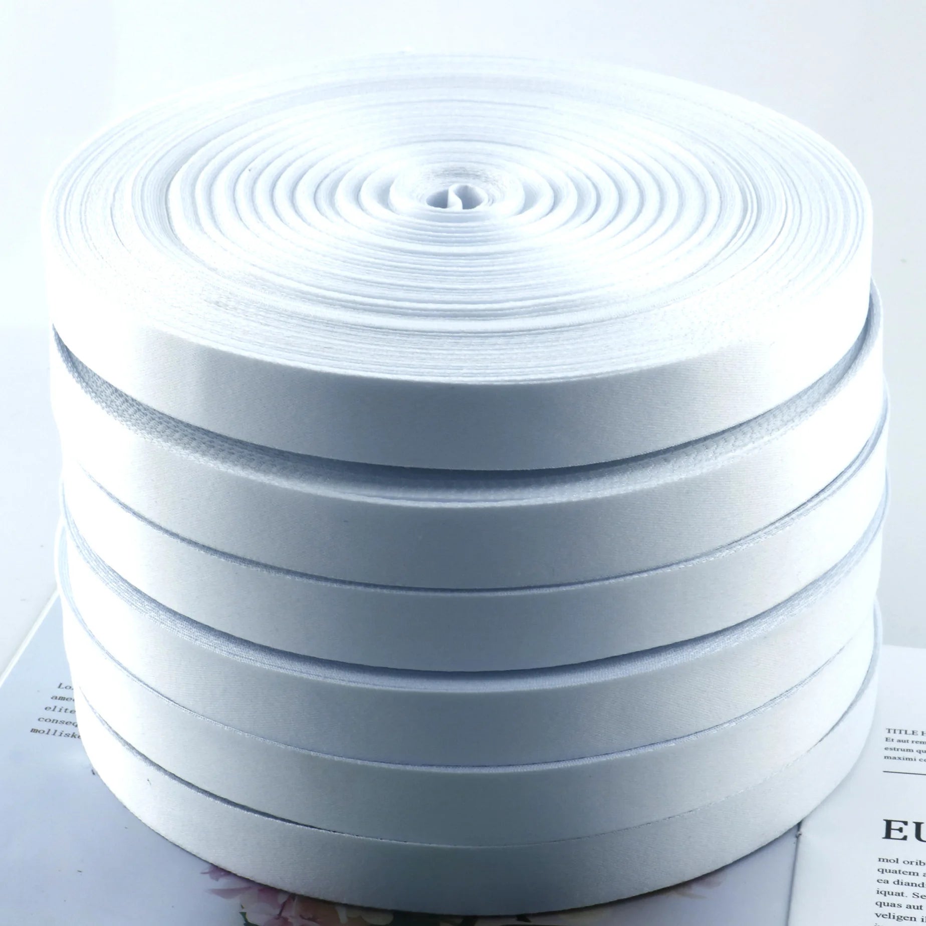 Factory Price Plain White Printable Polyester Lanyard Material Roll for Sublimation Printing 1mm 1.5cm 2cm 2.5cm 3cm