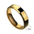 DIY Personalized Stainless Steel PVD Plated Waterproof Custom Name  Custom 6mm Width US5-US13 Band Ring