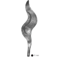 230x70mm Wrought Iron Components Forged Elements Stamped Steel Leaves for Stair Railing Parts for Staircase Railing