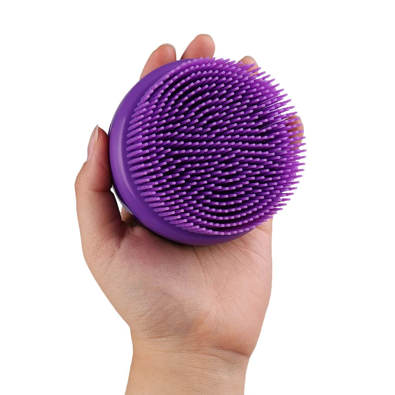 Lohas 2022 Wholesale Custom Logo Handle Natural Silicone Dry Wet Skin Body Bath Brush