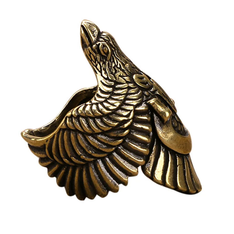 Fatingna  Vintage Thai Stainless Steel Adjustable Hip-Hop Eagle Ring for Men-Trendy Jewelry for Engagement Anniversary
