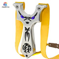 Hot-selling Stainless Steel Slingshot with Rubber Blue-eyed S Hunting Slingshot for Outdoor Shooting