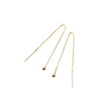925 Sterling Silver Thread Earrings for Women Long Chain Tassel Dangling 90mm Drop Fashion Jewelry