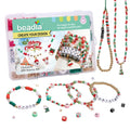 Christmas Ornaments Beads Set 3050Pcs/Box Acrylic Letter Beads Clay Beads Santa Claus Charms Kit for DIY Jewelry Making