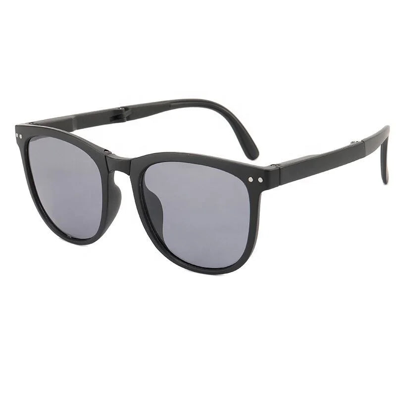 Wholesale Men and Women Folding Style Sun Glasses Stock Cases Cheap Foldable Sunglasses 2022