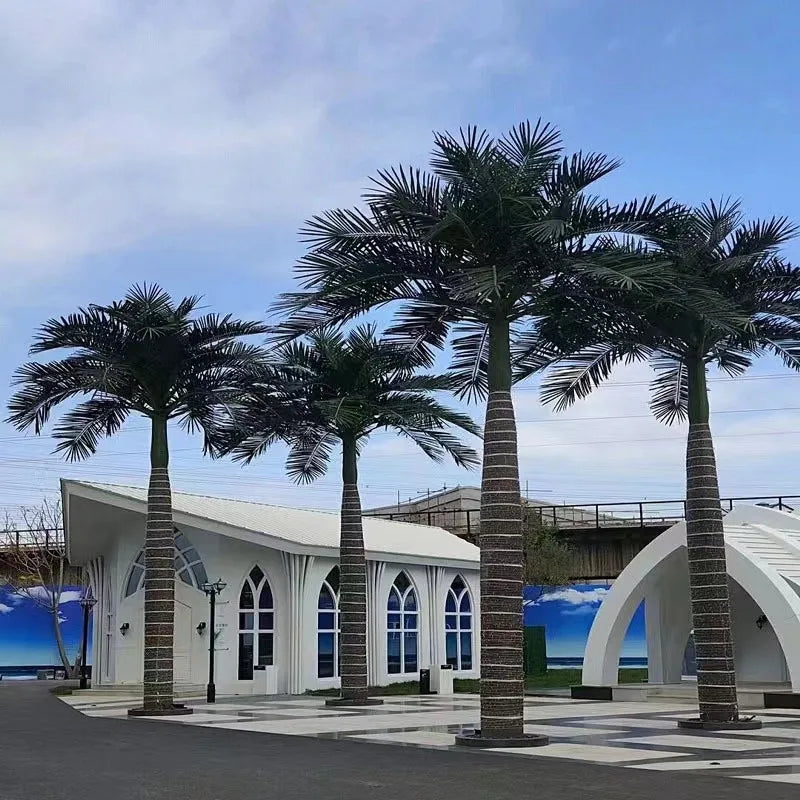 Vv377 High Quality Artificial Outdoor Trees Large Size Coconut Tree Artificial Tropical Plants Hotel Garden Shopping Mall Decor
