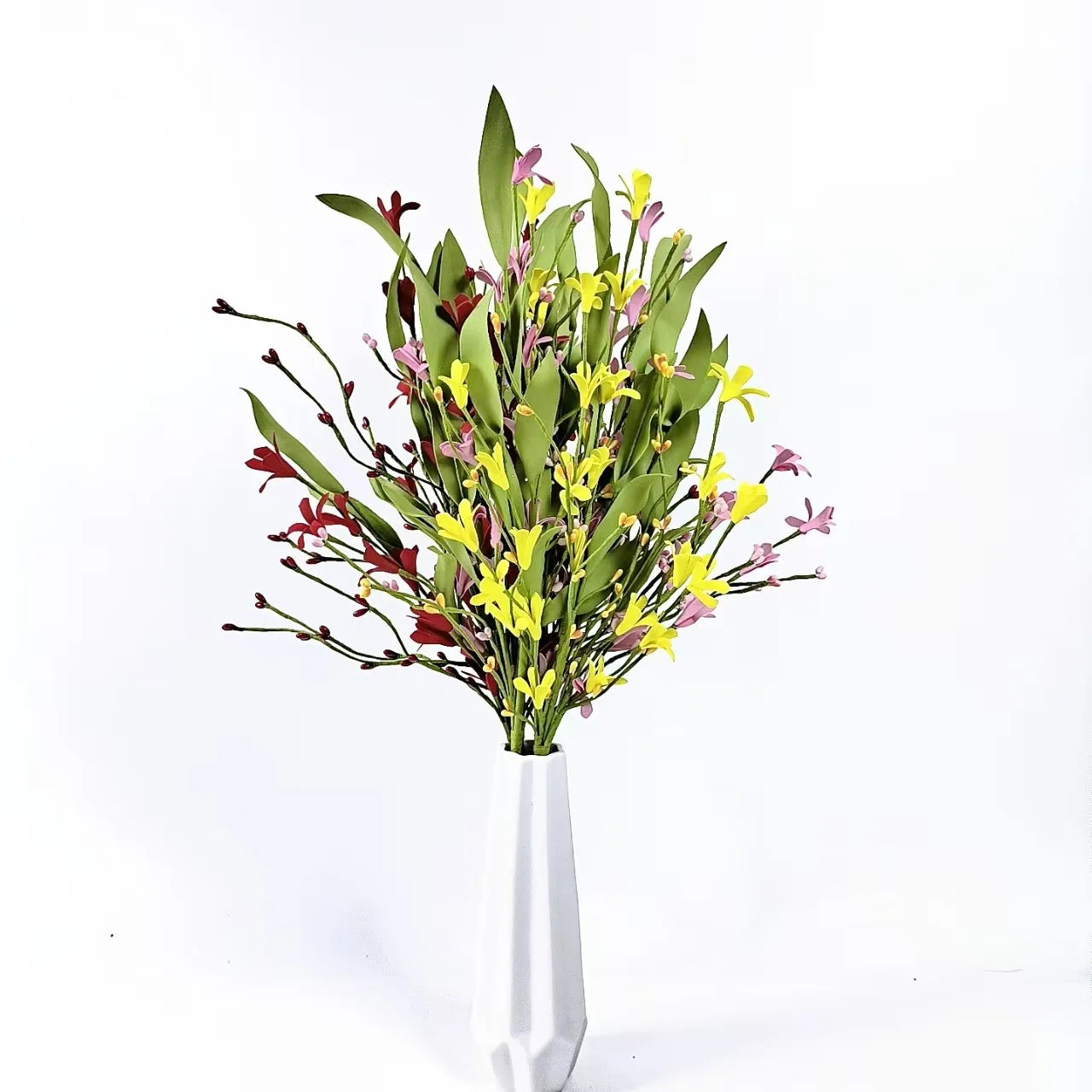 Artificial Wildflowers Spring Summer Yellow Floral Stems Wildflower Bouquet Floral Picks for Vase Table Centerpiece Home Decor