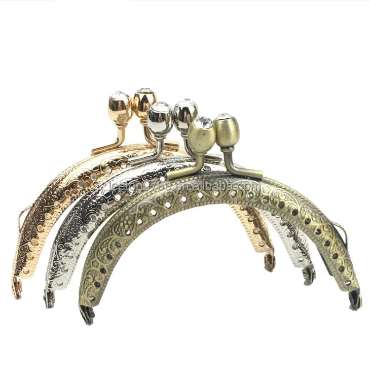 Stock Supply Bag Accessories 8.5cm Sewing Ball Clasp Bag Clutch Frame