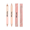Vegan Dual End Eyebrow Pencil Eyebrow Highlighter Pencil Wooden Eyebrow Pencil Private Label