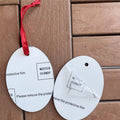 MDFSUB China Factory Sublimation Christmas Tree Decoration Pendant Sublimation Hanging Ornament Sublimation Blank Mdf Ornament