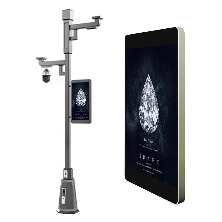 For Cosun Outdoor Pole LED Display Board 4G Control Street P8 for Road and Street Light Lamp Pole