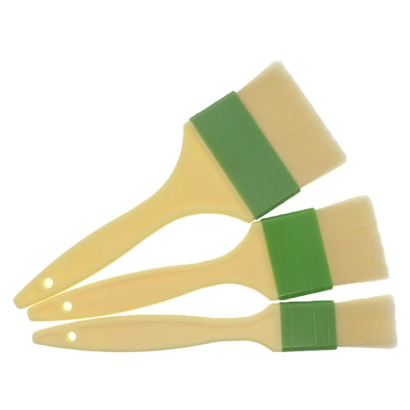 3PCS 220*77MM/220*53MM/220*30MM PBT BBQ Oil Brush Set Basting Brushes for Kitchen Cooking Barbecue Accessories BBQ Tools