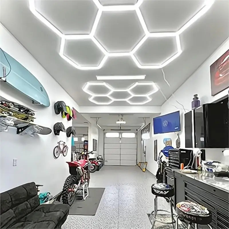 China Suppliers Geometric Shape Hexagonal Led Light Decoration for Beauty Car Shop