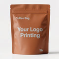 Free Sample Eco-Friendly Aluminum Foil Coffee Bean Packaging Bags in Stock Reusable Side Zipper Coffee Bag With Valve