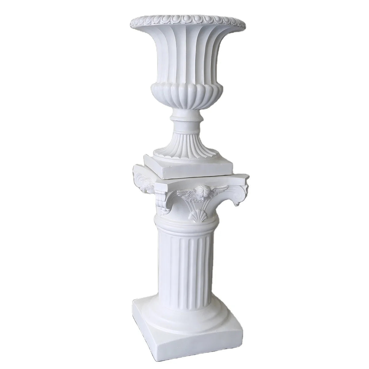 LDJ442 Wholesale Custom Glass Fiber Reinforced Plastic Resin Flower Pot European Style Wedding Guide