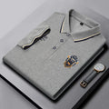Custom Men's Polo Shirts New Fashion Cotton Polyester T-Shirts Button Decoration XL Size Short Sleeve Jersey Striped Print
