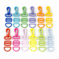 Deepeel 20mm BK013+BF662+BF429 20mm Mix Bag Accessories Schoolbag Adjustment Strap Accessories Lobster Hook D Ring Buckle Set