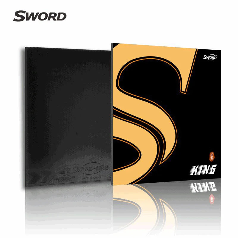 Sword King ITTF Ping Pong Rubber Sticky Spin Inverted Table Tennis Rubber for Loop Drive Offensive
