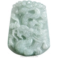 Certified Grade a Natural Burmese a Jadeite Dragon Brand Zodiac Dragon Pendant Ice Jade Pendant Men's Jade Pendant Women's
