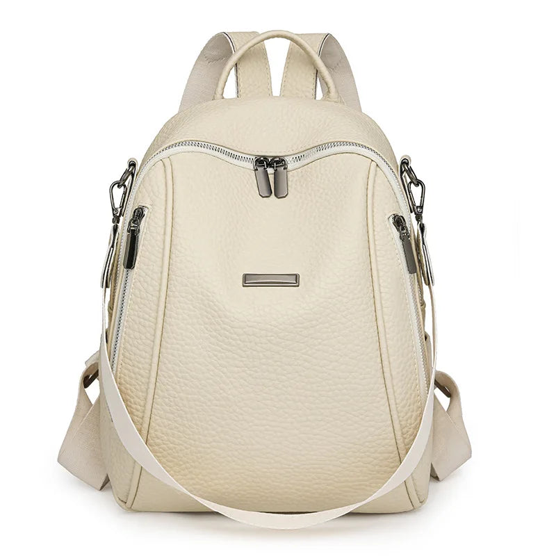 Fashion 2026 Trendy High-end Anti-theft PU Work Backpack for Women Bag Girl