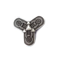SanLan Viking Trefoil Brooch Viking Jewelry Fibula Brooch Pin Norway 10-11 Century Sweater Clip Brooch