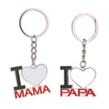 RubySub Metal LOVE DAD PAPA Sublimation Keychain Blanks Custom Keychain for Father's Day