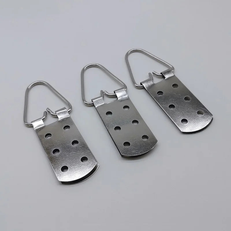 106*34mm D Ring Six-hole Iron Metal Plain Silver Galvanized Photo Album Picture Frame Hanger Wall Hook Hardware Box
