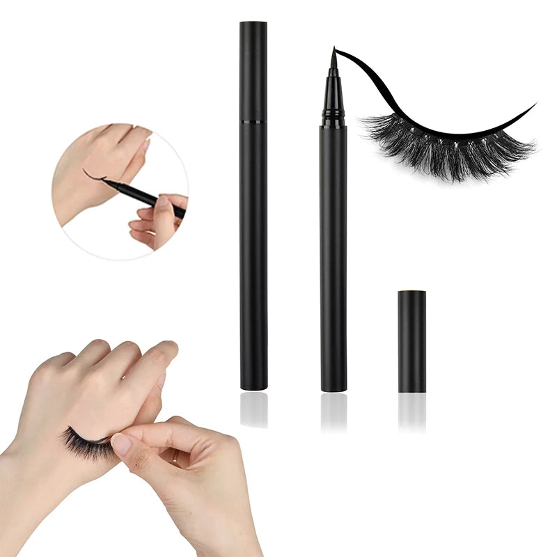 Waterproof Private Label Lashglue Eyeliner Glue Pen Adhesive Eyeliner