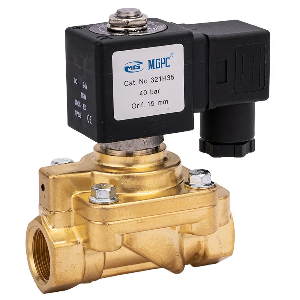 PU 220 Series 2/2 Way Solenoid Valve Normal Closed Electrical Direct Driven Diaphragm Customizable Brass Water Valve OEM Support