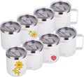 14oz Stainless Steel Eco-Friendly Sublimation Blanks Coffee Tumbler Vacuum Insulated Mug with Lid for Camping and Sublimation