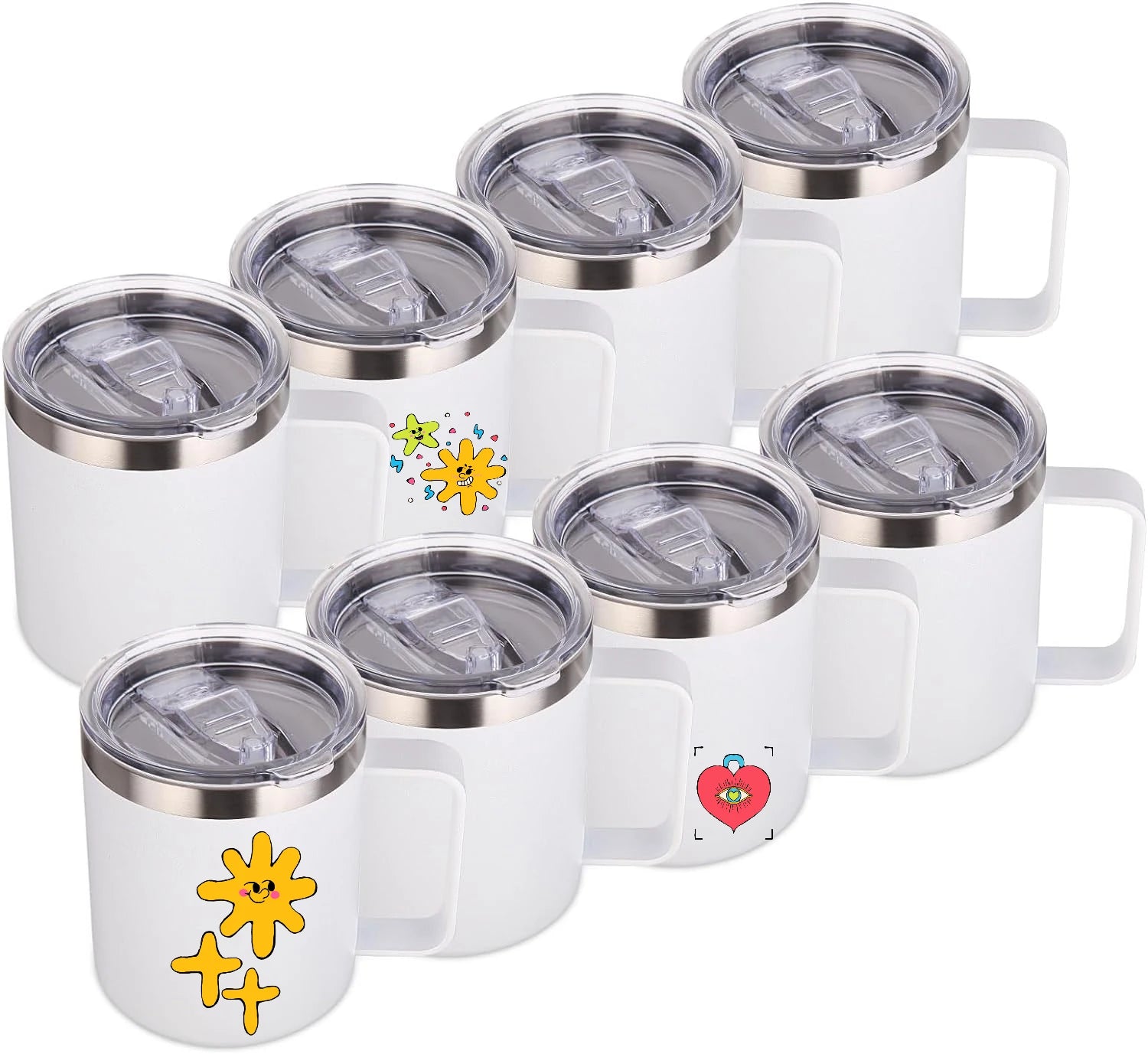 14oz Stainless Steel Eco-Friendly Sublimation Blanks Coffee Tumbler Vacuum Insulated Mug with Lid for Camping and Sublimation