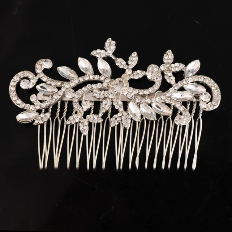 Wholesale Hair Combs Headdress Prom Bridal Wedding Hair Accessories Leaves Woman Hair Jewelry Pins