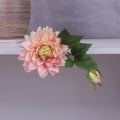 New Design Artificial Silk Latex Real Touch Dahlia Decorative Flower 60cm Christmas Graduation