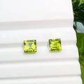 Square Shape 3.0mm~8.0mm High Quality VS Wholesale Prices Loose Gemstone Faceted Cut  Jewelry Making Natural Peridot