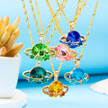 Luxury Fashion Crystal Planet Star Necklace for Women Elegant Exquisite Shiny Zircon Choker Clavicle Chain Party Jewelry Gift