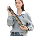 Ethnic Real Mission Rainbow Musical Instrument Accessories Leather Case Bags Straps for Ukulele Bass Acoustic Classical Guitar