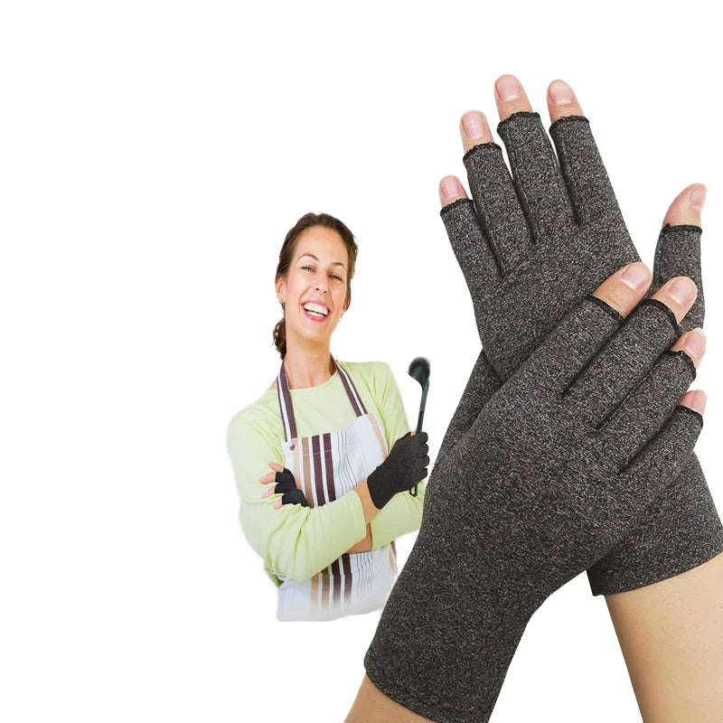 Compression Anti Arthritis Hand Gloves for Arthritis  Fingerless Lymphedema Rheumatoid Pain Relief