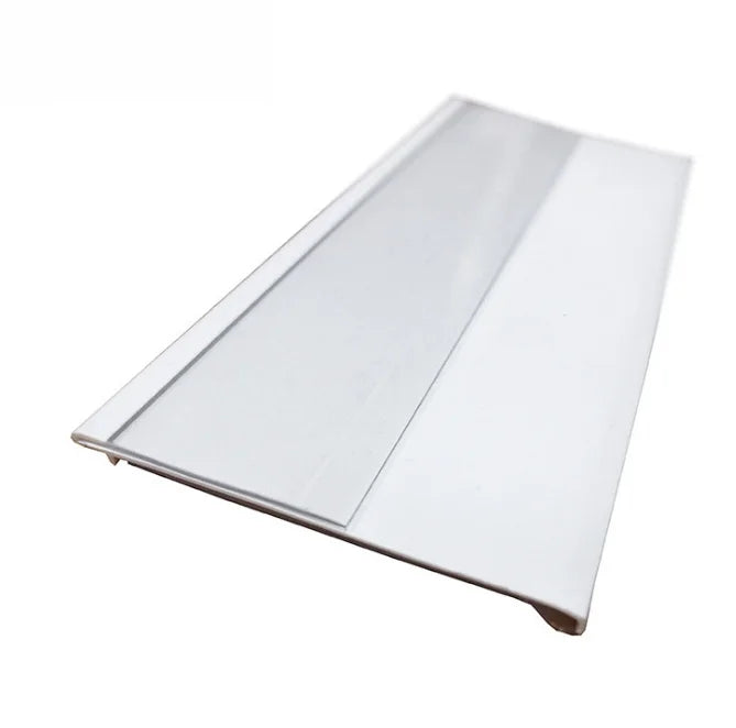 Supermarket Grocery Store Clear Display Plastic Channel Tag Label Holder Adhesive Price Holder Data Strips