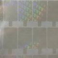 Factory Made Printing Clear Lamination Overlay Hologram Sticker Holographic PVC Clear Holo Stickers Sheet Custom