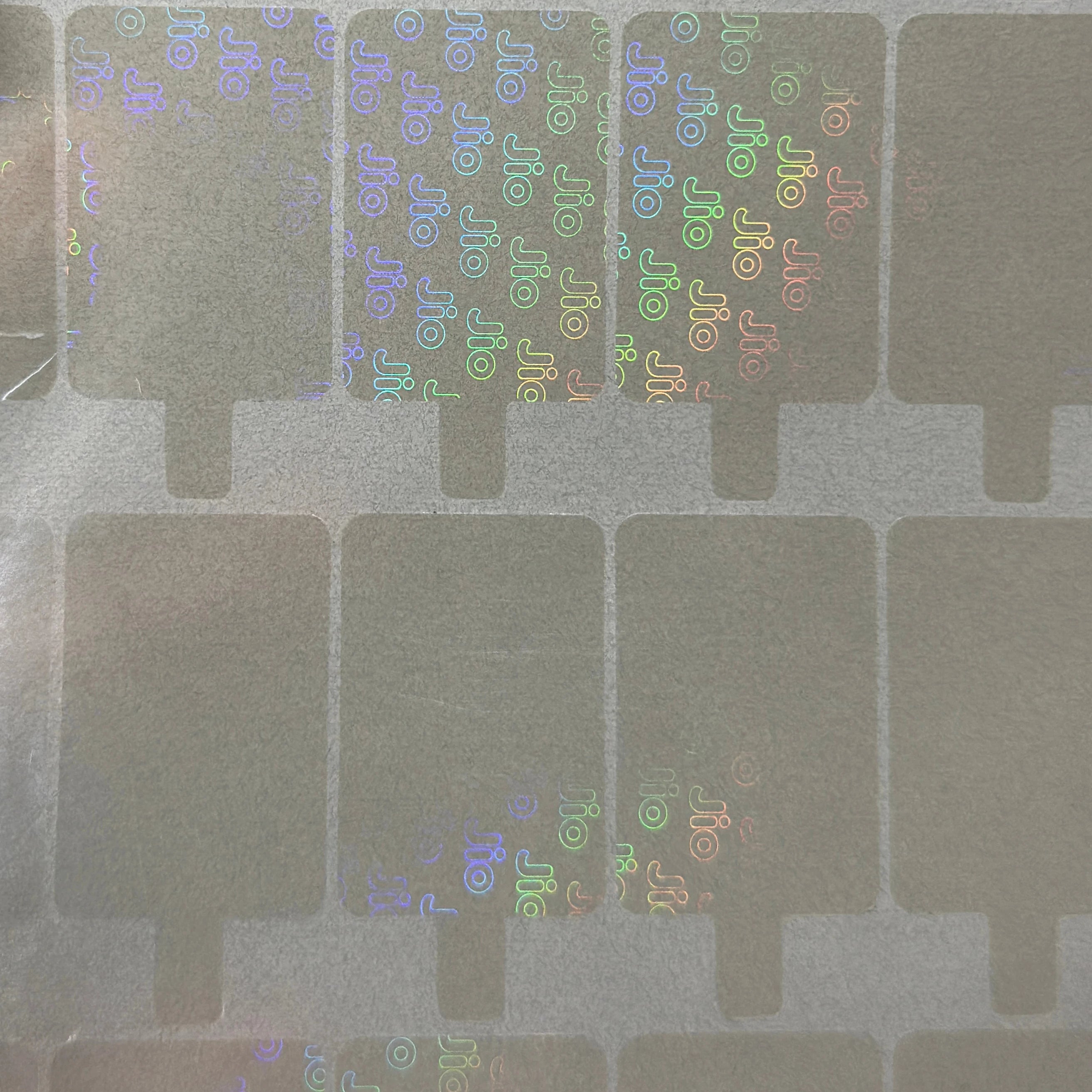 Factory Made Printing Clear Lamination Overlay Hologram Sticker Holographic PVC Clear Holo Stickers Sheet Custom
