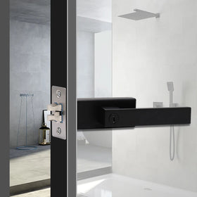 Bathroom Toilet Privacy Keyless Keyed Aluminum Door Handle Interior Entrance 60/70mm Magnetic Latch Tubular Lock