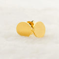 Disc Earings Blank Sublimation Earrings Aretes Acero Inoxidable Por-Mayor Blank Jewelry for Engraving Non Tarnish Jewelry