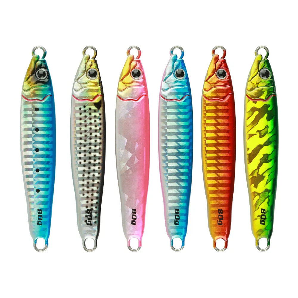 Jigging Pro Metal Jigging Lure Fishing Bait Boats 60g 80g 100g 120g 150g Casting Jigs Leurre Fishing Lures Saltwater